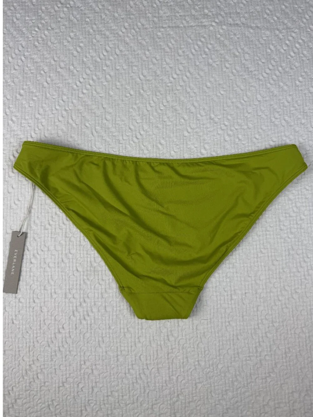 Everlane The Low-Rise Bikini Bottom PEP Green Size L NWT